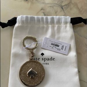 Kate spade key fob. Gold